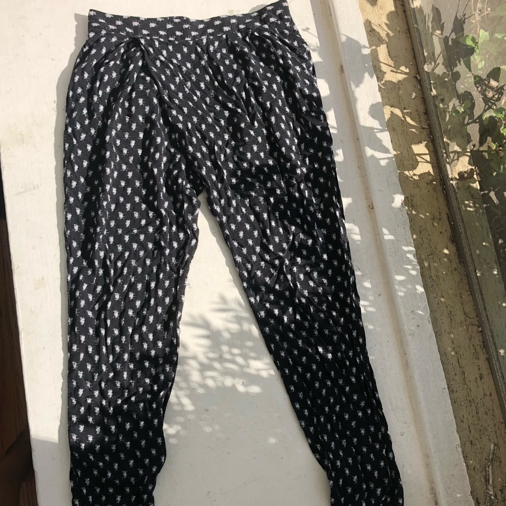 Free People Black Harem Pants